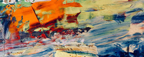 Abstract art background . Hand painting artwork on canvas .