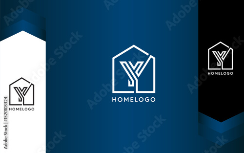 Letter Y Home and Building Logo