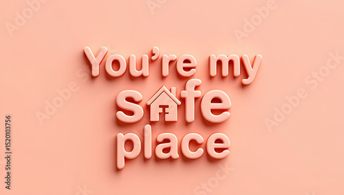 Youre my safe place home sweet home concept