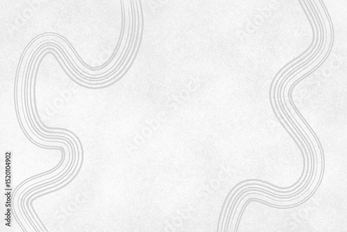 Minimalist Gray Wavy Lines on White Textured Background