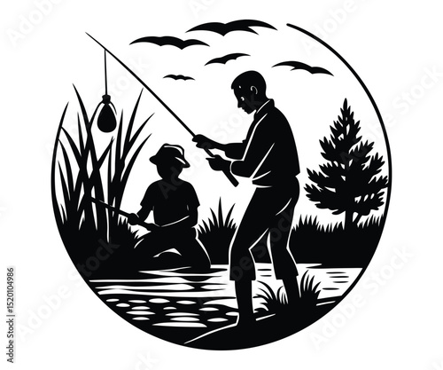 Fishing Is a Way of Life Quote Design.