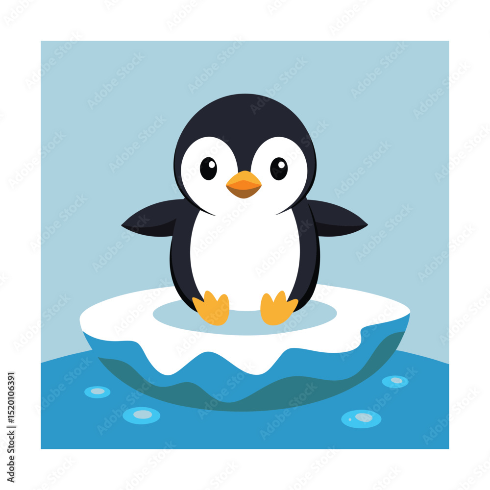 Fototapeta premium penguin on ice