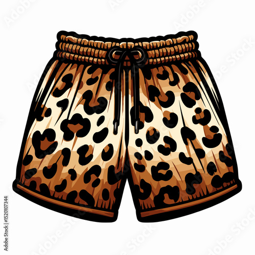 Leopard print shorts