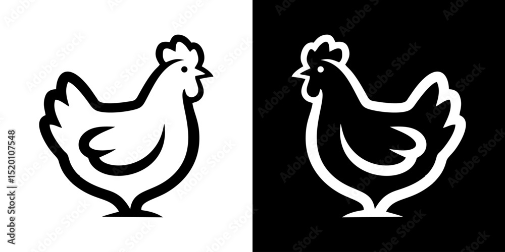 Fototapeta premium chicken logo