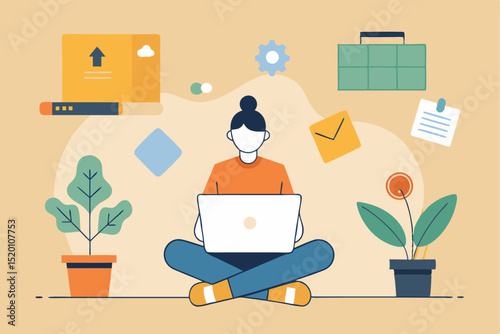 Home office setup, work mobility, remote working, life - work harmony, work effectiveness, home work area, work ease, work output, work plan, work advance.