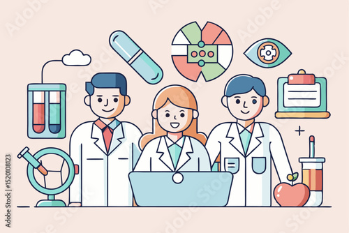 Medical team, health management, workspace research, work efficiency, medical analysis, work progress, professional development, health care, work task, medical management.