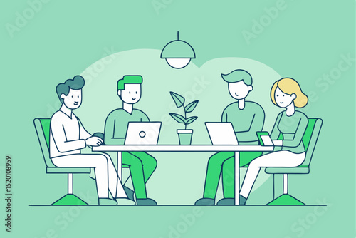 Team collaboration, project discussion, workspace synergy, work efficiency, team project, work progress, professional development, group discussion, work management, discussion management.