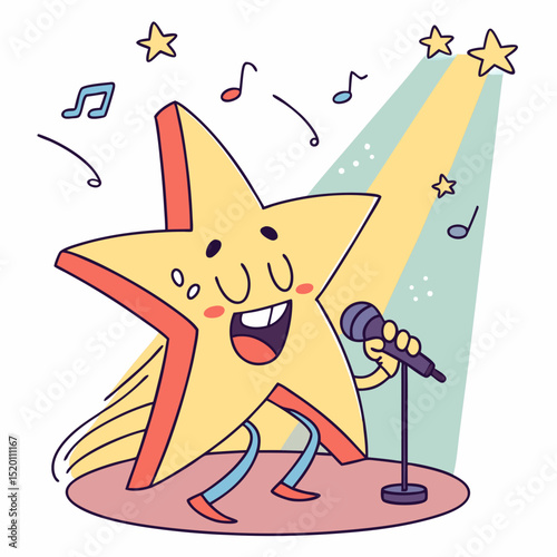 A Star is Born Singing on Stage