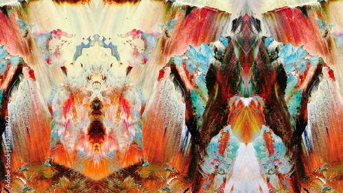 Abstract art background . Hand painting artwork on canvas .