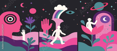 Surreal Dreamscape Illustration – Inner Bloom
