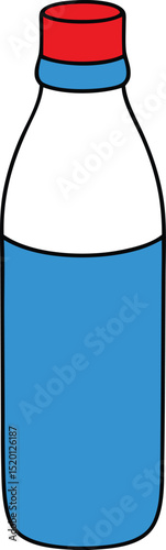 bottle vector art on transparent background