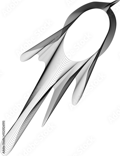 Compact radial shape combining heart-like extensions and dot-centered form with soft curves.