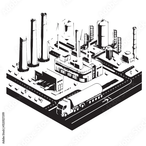 oil refinery factory