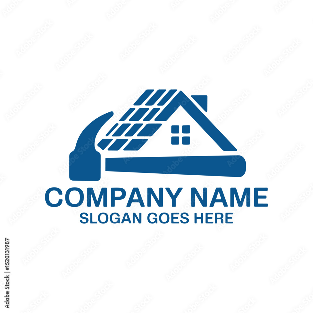 Fototapeta premium Home Repair Logo Design Vector, Real Estate Repair Logo Design,