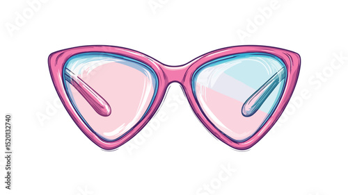 Heart-Shaped Retro Glasses for Valentine's Day Celebration