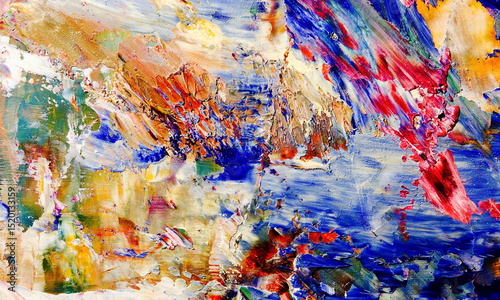 Abstract art background . Hand painting artwork on canvas .