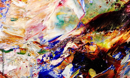 Abstract art background . Hand painting artwork on canvas .