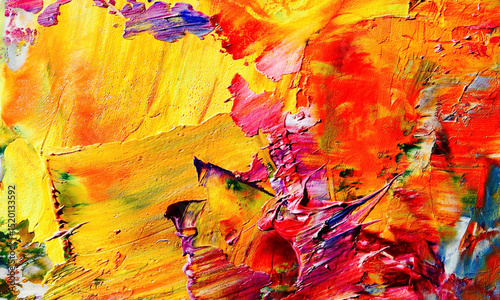 Abstract art background . Hand painting artwork on canvas .