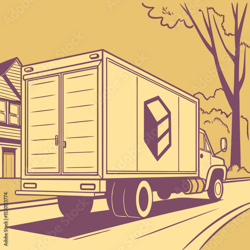 truck on the road