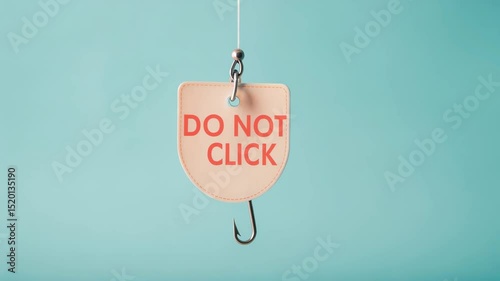 Phishing protection and fraud cybersecurity, A digital representation of a phishing link warning with a 