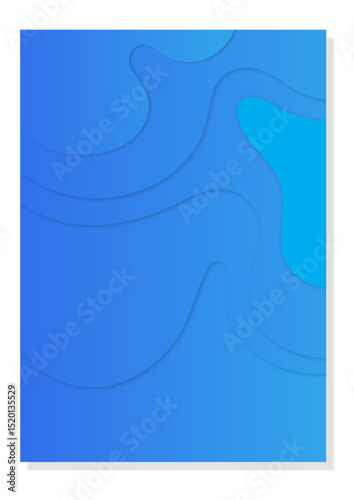 modern topographic vector background with smooth contour elevation effect