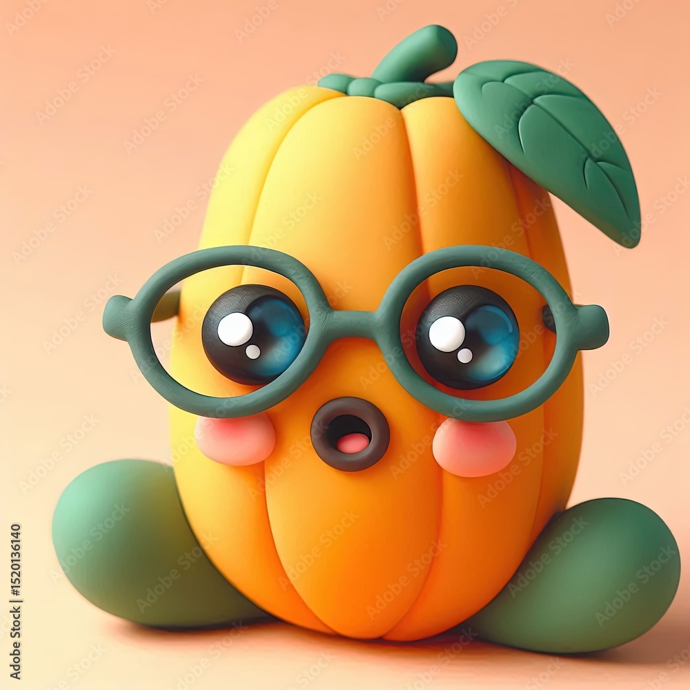 Naklejka premium papaya character