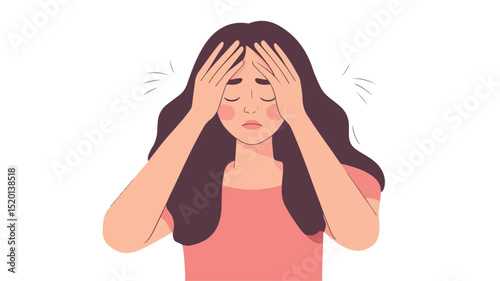 Professional Portrait of Woman Depicting Frustration and Depression
