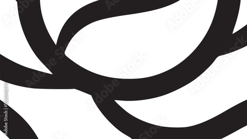 Illustration of a black whale spouting water with a curved tail on a white background image design