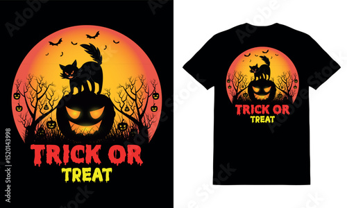 Halloween t-shirt design. Happy Halloween t-shirt design vector. Cat lover