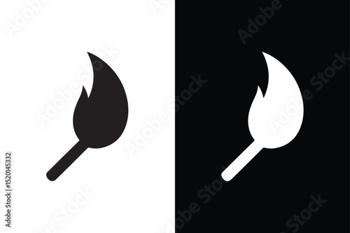 Match icon vector on White Background ,Vector Art Illustration on white background.