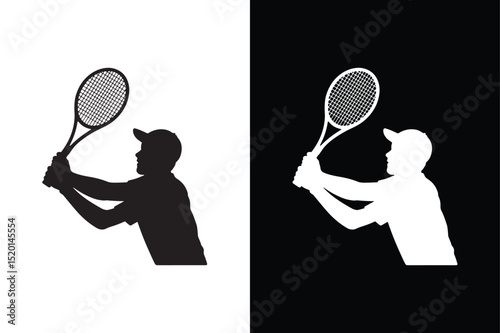 Tennis icon vector on White Background ,Vector Art Illustration on white background.
