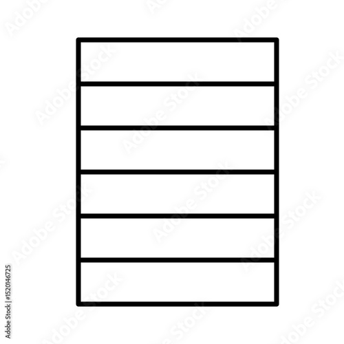 Notepad Vector Line Icon Design with Lines