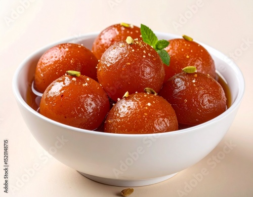 Gulab Jamuns in Syrup – Traditional Indian Sweet Product Photo