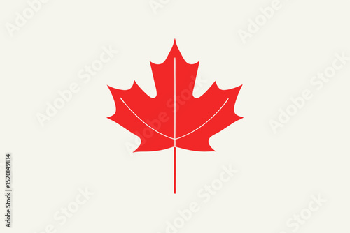 maple leaf isolated on white