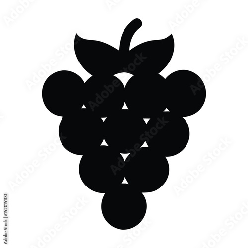 bunch of grapes silhouette