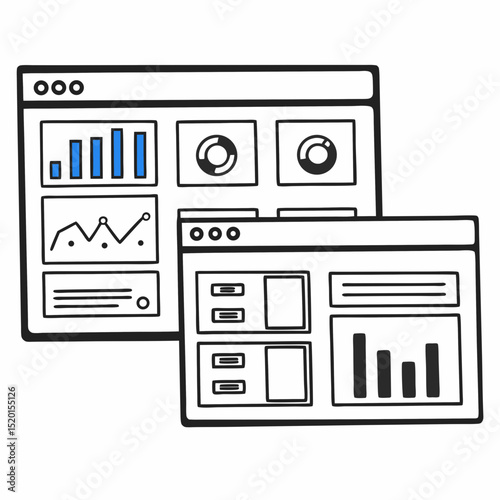 SaaS dashboard design branding with UI components and data visualization