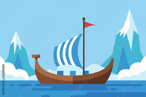 sailing ship in the sea