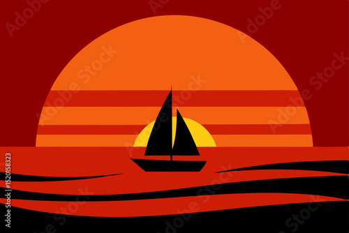 sailing boat on the sea