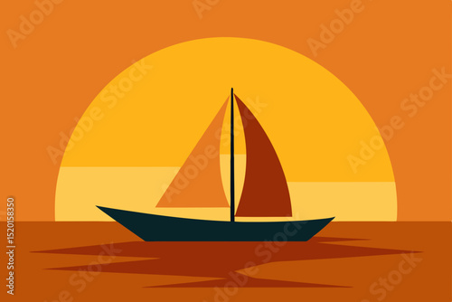 sailing boat on the sea