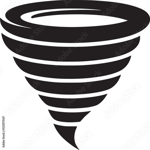 A stylized black and white tree of life symbol inside a circle on a white background illustration
