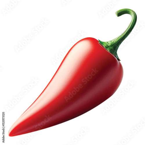 red hot chili pepper isolated on white