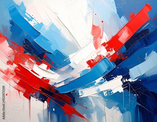 Patriotic Brushstrokes Background
