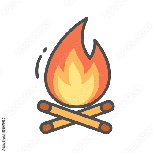 camp fire sign