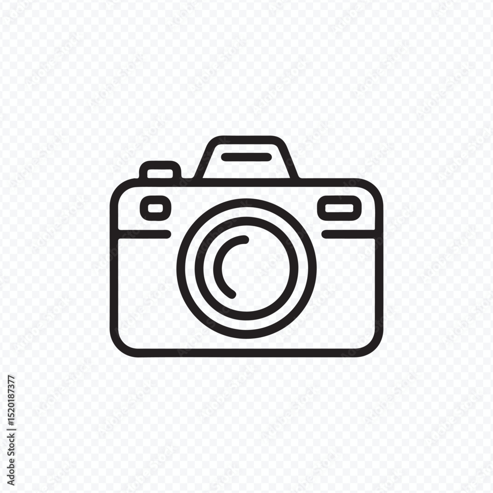 Line camera icon vector for photography logo and web design Line camera icon vector for photography logo and web design