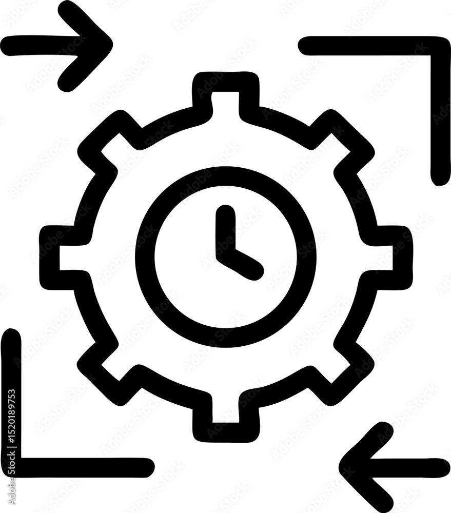 Flat Style Productivity Icon Process Strategy Visual Representation for Business and Workflow Optimization Featuring Modern Design Elements and Vibrant Colors Flat Style Productivity Icon Process Strategy Visual Representation for Business and Workflow Optimization Featuring Modern Design Elements and Vibrant Colors