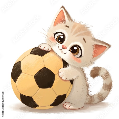 cat with a ball