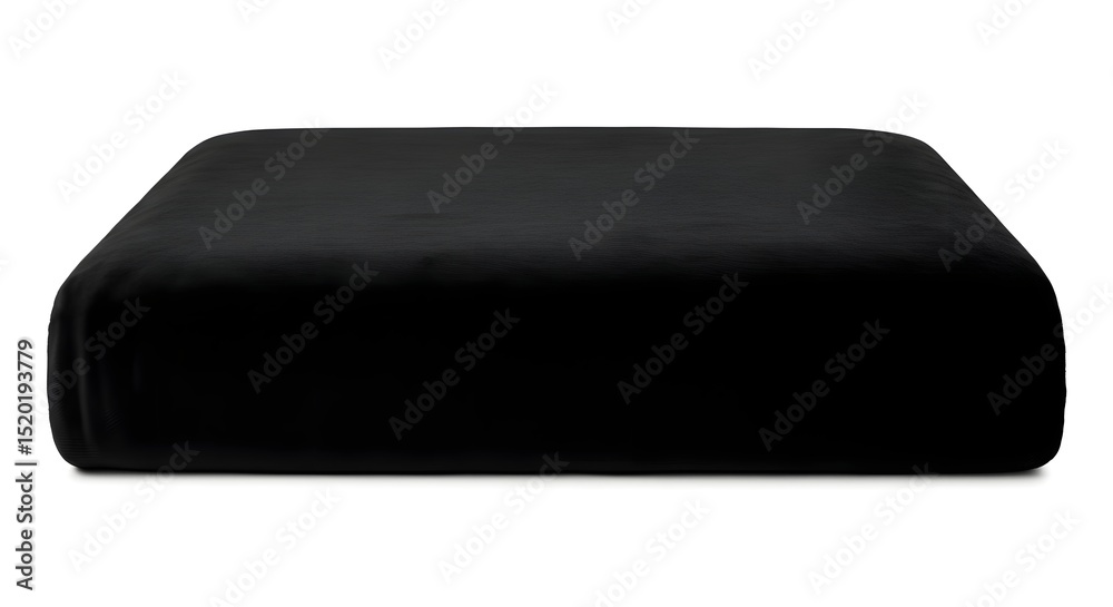 Fototapeta premium Luxurious Black Velvet Throw Blanket Soft, Plush, and Cozy for Your Home