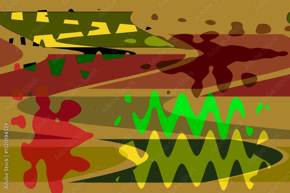 Abstract pattern of bright geometric lines and shapes Abstract pattern of bright geometric lines and shapes