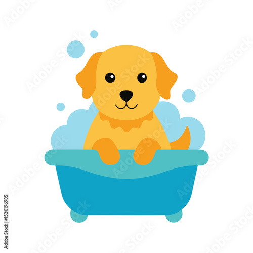 baby taking a bath