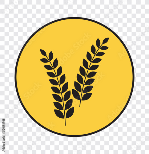 Wheat silhouette collection. Ear of wheat symbols. Wheat icon vector illustration. EPS 10.